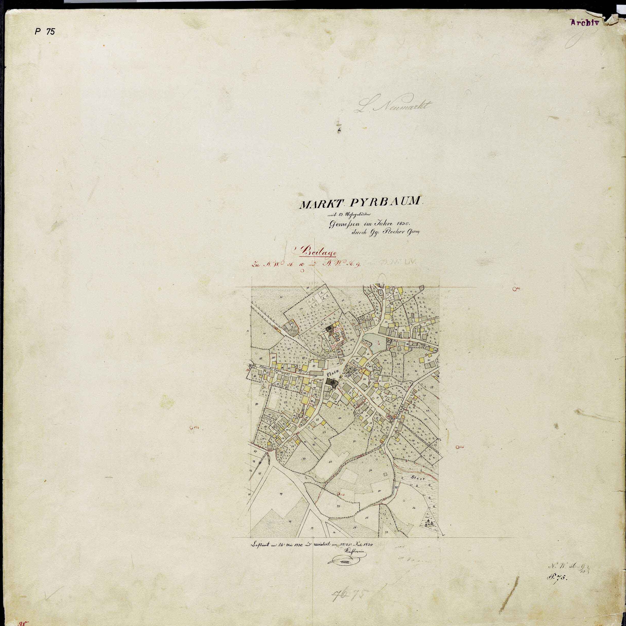 Ein detaillierter alter Stadtplan von Frankfurt, Deutschland, der Straßen, Gebäude, Sehenswürdigkeiten und Text enthält, der Informationen über die Bevölkerung und bemerkenswerte Merkmale bereitstellt.