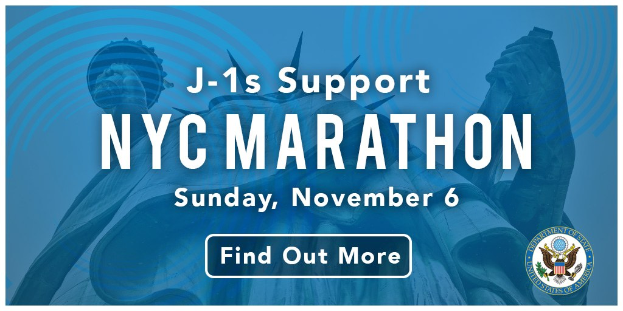 Plakat, das den New York City Marathon am 6. November anpreist
