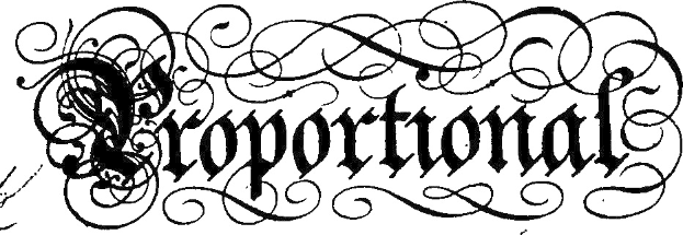 Schwarz-weiß-kalligrafische Illustration des Wortes "Konzern" mit komplexen umgebenden Verzierungen in einer klaren, fettgedruckten Schrift.